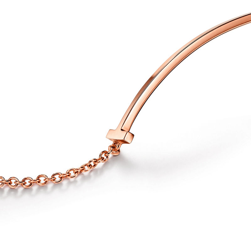 Tiffany & Co. Tiffany T Pulsera Smile de oro rosa Descuentos del mes