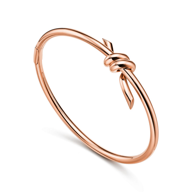 Tiffany & Co. Tiffany Knot Brazalete Wire de oro rosa Descuento por venta flash