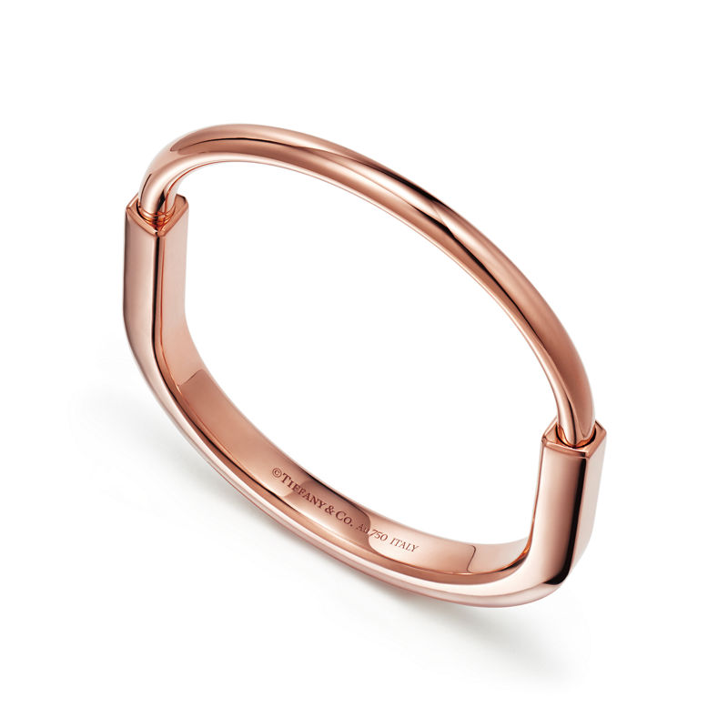 Tiffany & Co. Tiffany Lock Brazalete de oro rosa Precio ultrabajo