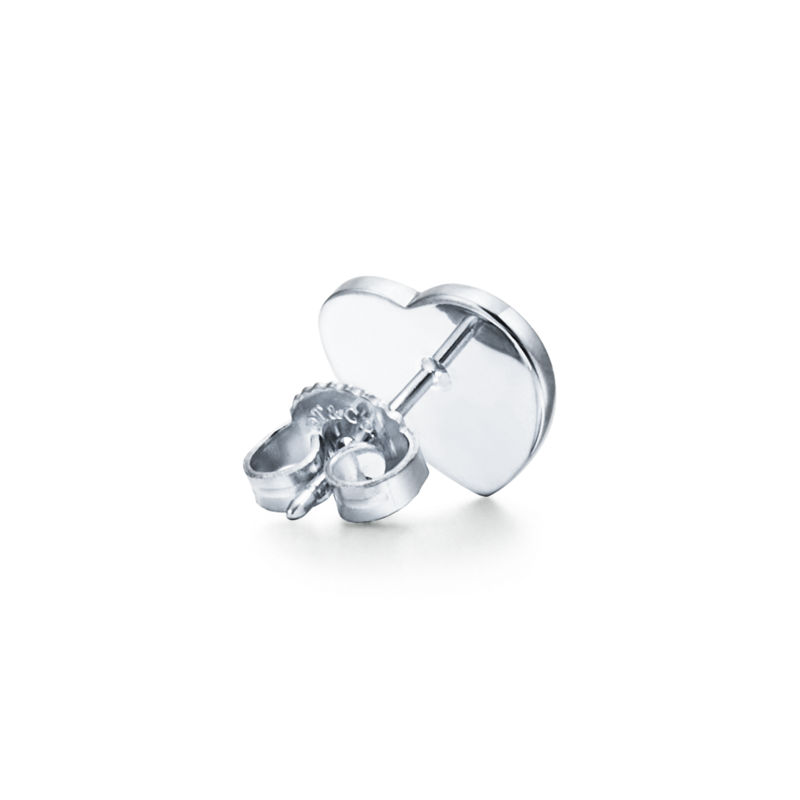 Tiffany & Co. Return to Tiffany™ Pendientes de botón de insignia de corazón en plata tamaño mini Outlet online
