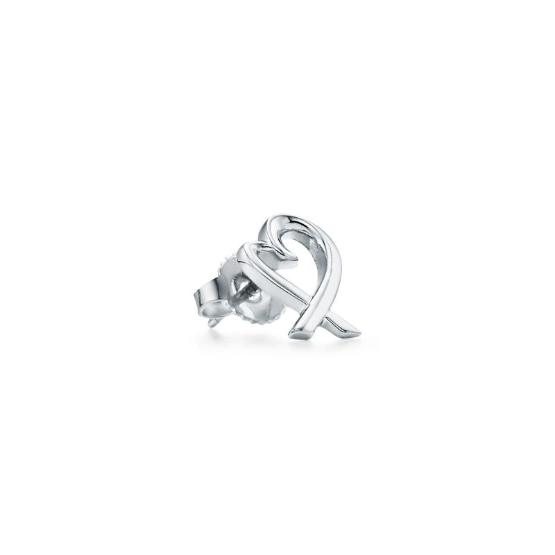Tiffany & Co. Paloma Picasso® pendientes Loving Heart Venta caliente