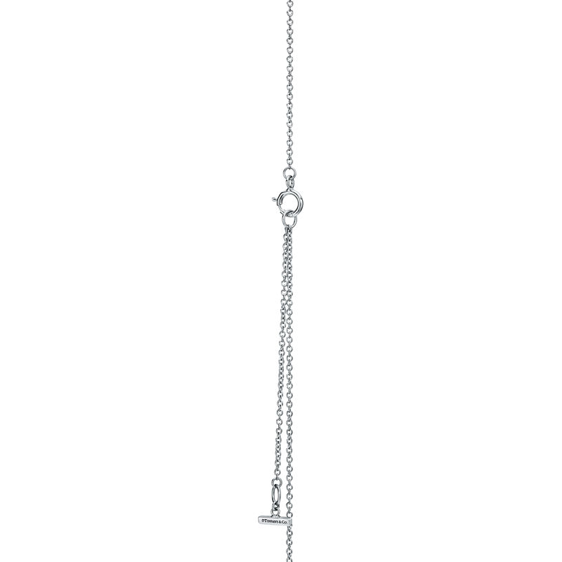 Tiffany & Co. Tiffany T Colgante circular de diamantes y turquesa de oro blanco Superdescuento