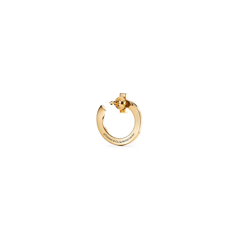 Tiffany & Co. Tiffany T T1 Pendientes de aro abiertos de oro con diamantes Ahorra y exporta