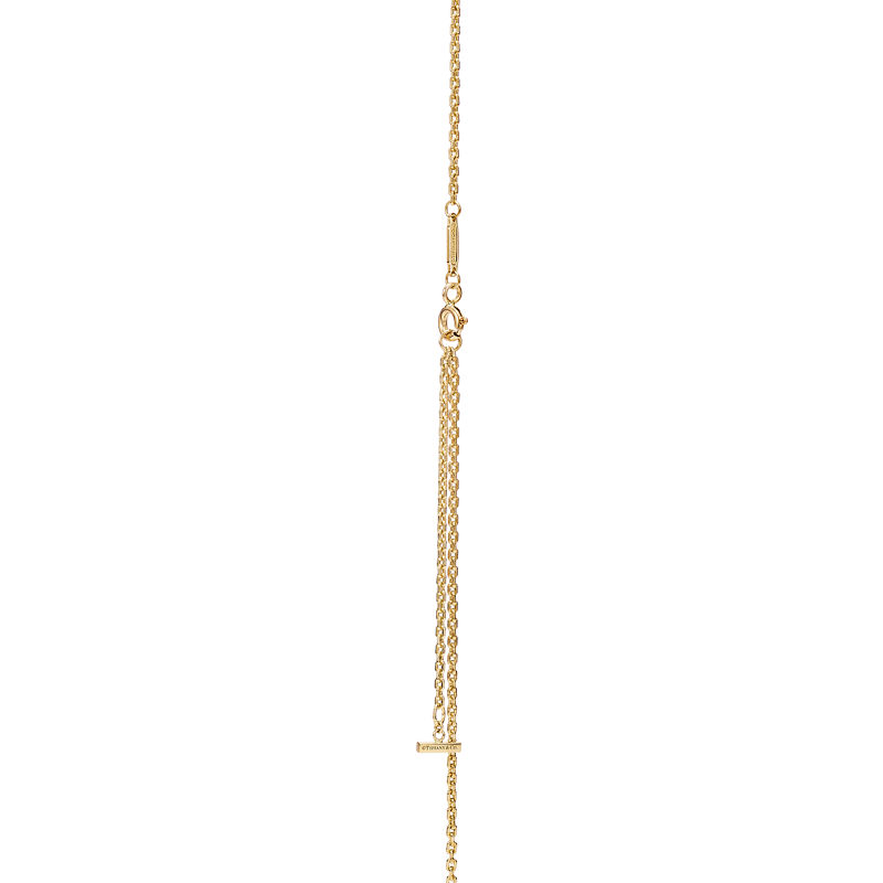 Tiffany & Co. Tiffany T Colgante Smile mediano de oro con diamantes Libre de impuestos