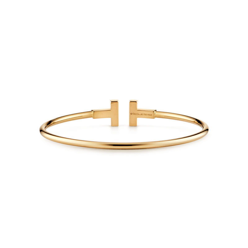 Tiffany & Co. Tiffany T Pulsera Wire de oro amarillo Oferta exclusiva