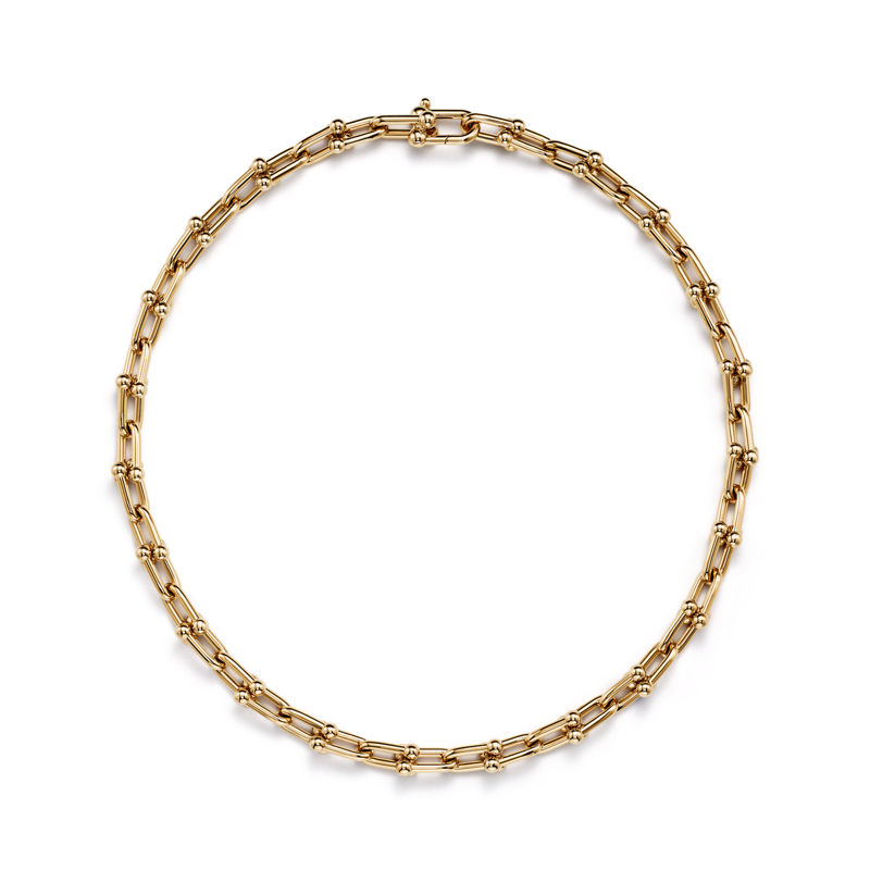 Tiffany & Co. Tiffany HardWear Collar de eslabones medianos de oro amarillo Grandes ahorros