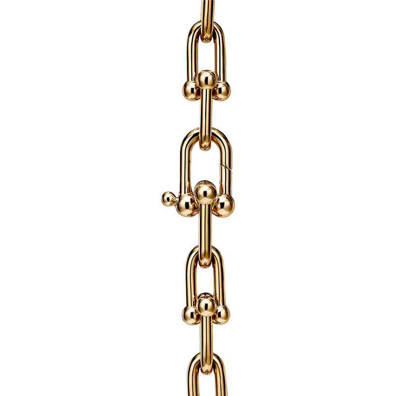 Tiffany & Co. Tiffany HardWear Collar de eslabones medianos de oro amarillo Grandes ahorros