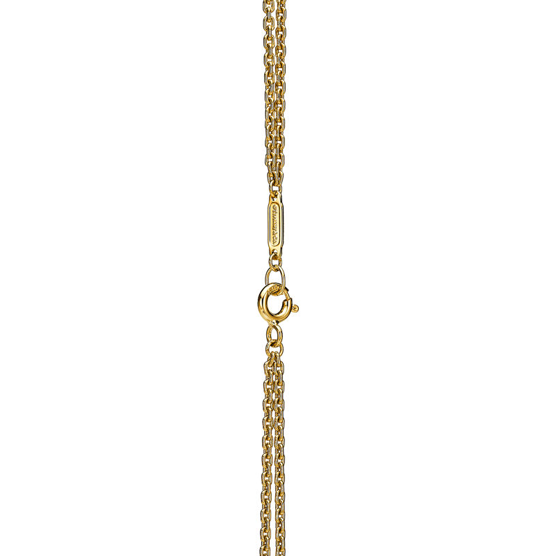 Tiffany & Co. Tiffany HardWear Colgante de eslabones dobles grandes de oro amarillo con diamantes en pavé En oferta