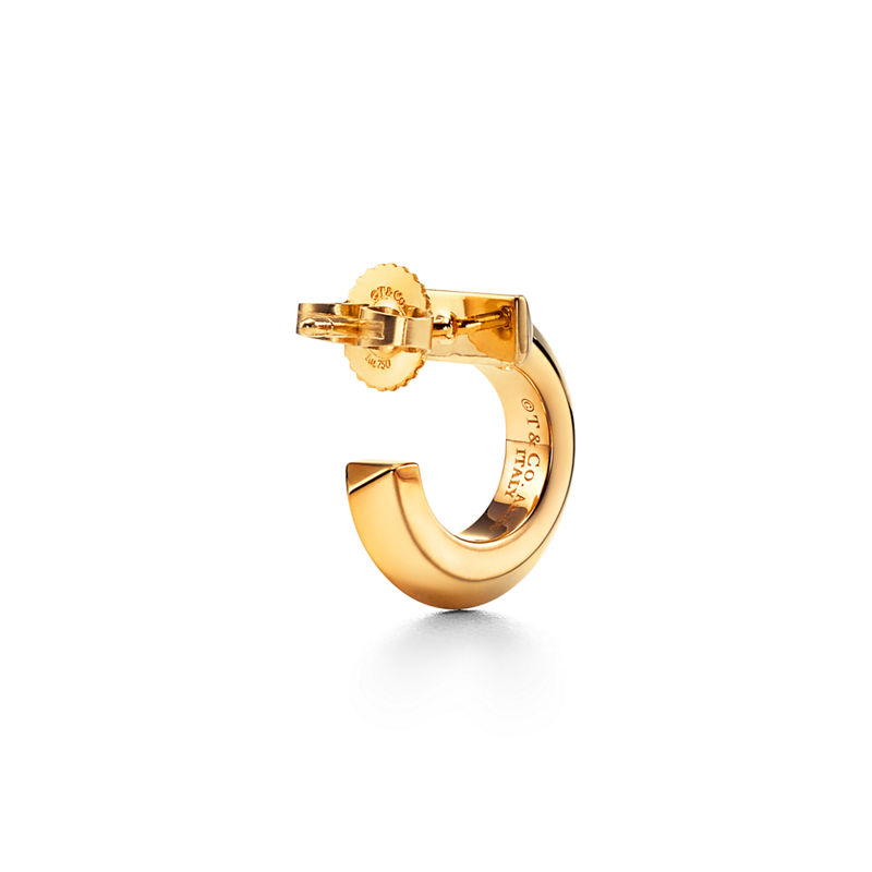 Tiffany & Co. Tiffany T Pendientes de aro T1 de oro amarillo Rebajas de fábrica