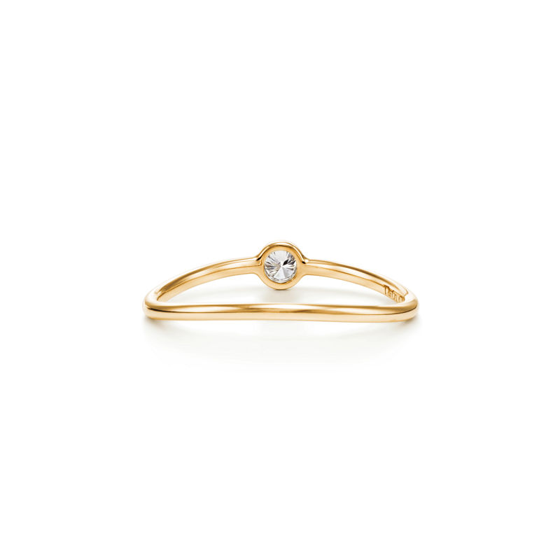 Tiffany & Co. Elsa Peretti® anillo de diamantes Wave de una hilera Promoción por tiempo limitado