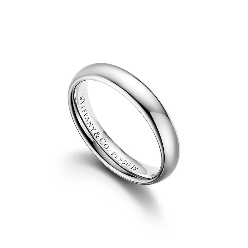 Tiffany & Co. Tiffany Forever Alianza de boda en platino 4 mm de ancho Promoción trimestral