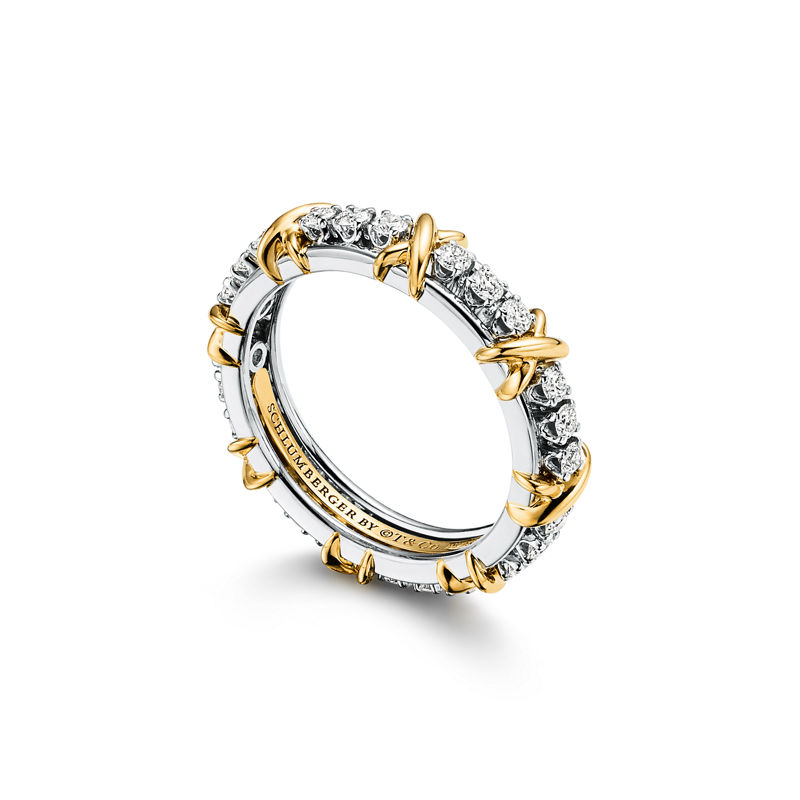 Tiffany & Co. Jean Schlumberger by Tiffany Anillo estrecho Sixteen Stone con diamantes Envío internacional gratuito