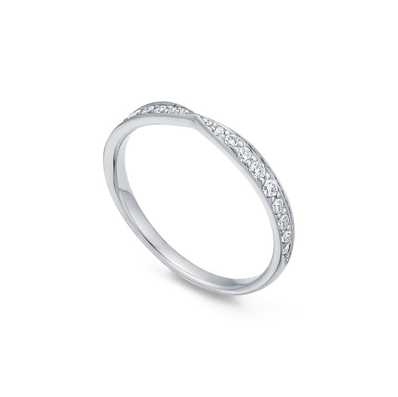 Tiffany & Co. Tiffany Harmony® Alianza en platino con diamantes 1 8 mm Rebajas de fin de temporada