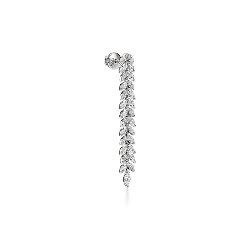 Tiffany & Co. Tiffany Victoria® Pendientes largos en forma de vid de diamantes en platino Outlet online
