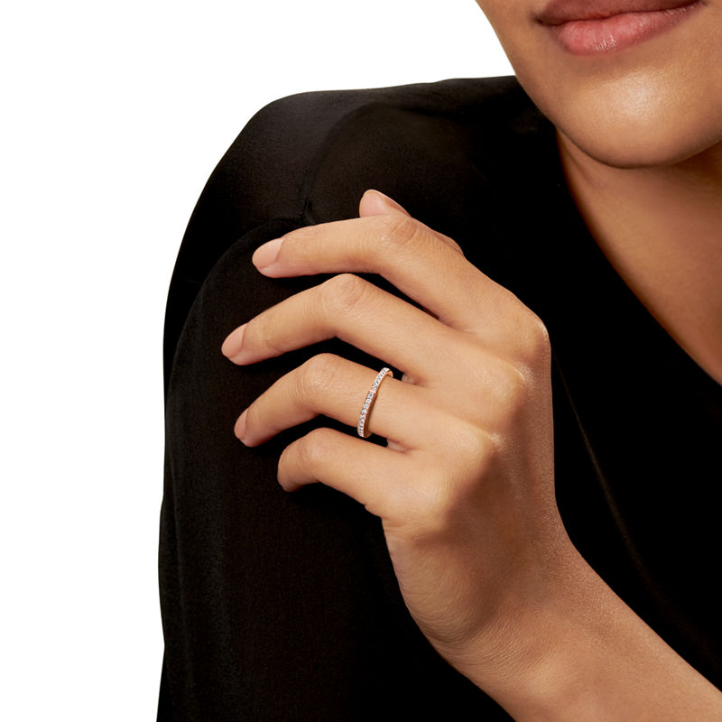 Tiffany & Co. Tiffany Lock Anillo de oro rosa con diamantes en pavé Superdescuento