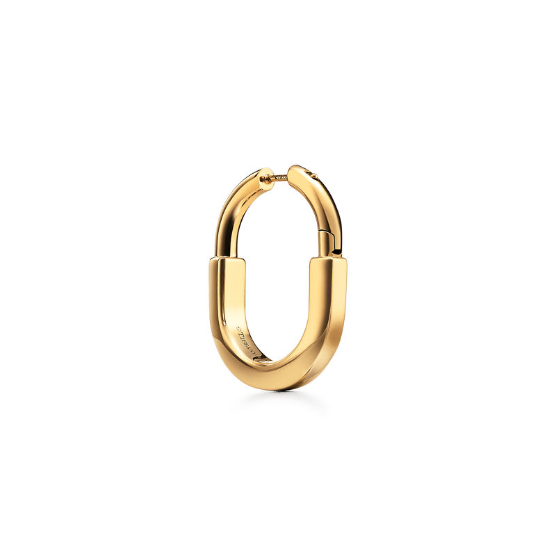 Tiffany & Co. Tiffany Lock Pendientes de oro amarillo tamaño mediano Ofertas especiales