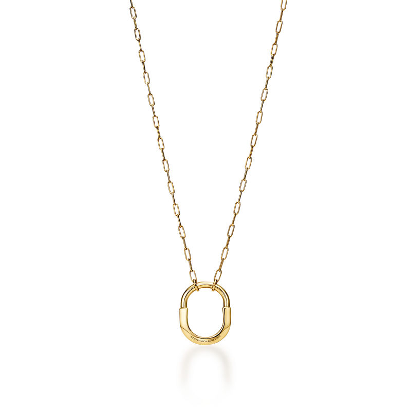 Tiffany & Co. Tiffany Lock Colgante de oro amarillo tamaño mediano Grandes ahorros