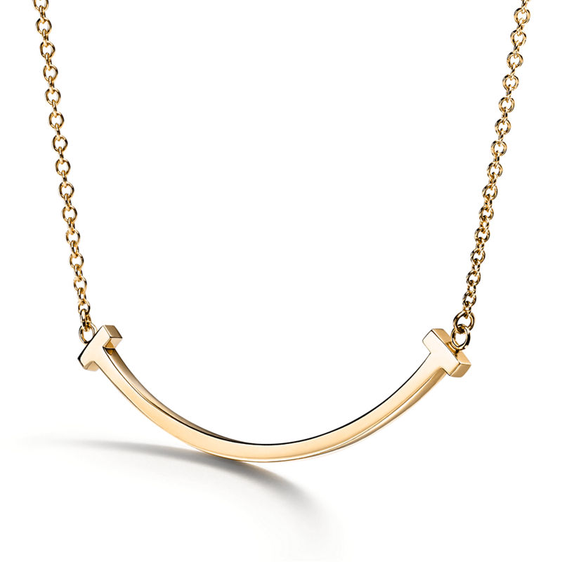 Tiffany & Co. Tiffany T Colgante Smile de oro amarillo tamaño pequeño 2025