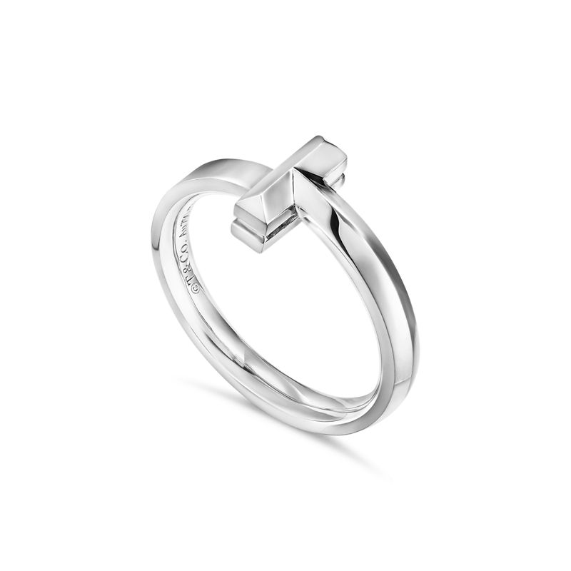 Tiffany & Co. Tiffany T T1 Anillo de oro blanco Outlet