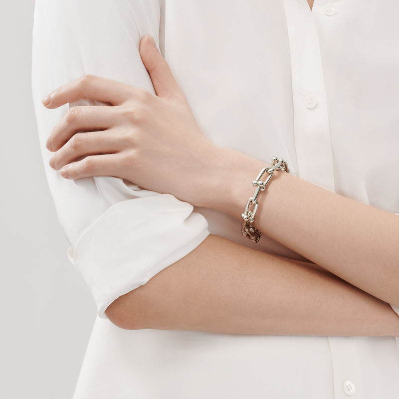 Tiffany & Co. Tiffany HardWear Pulsera de eslabones grandes de plata de ley En oferta