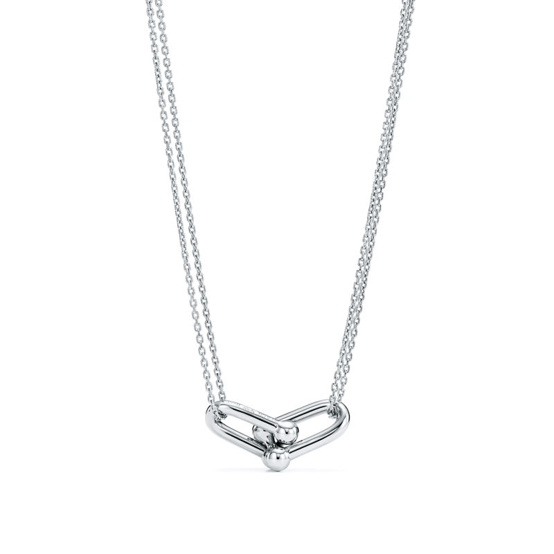 Tiffany & Co. Tiffany HardWear Colgante de eslabones dobles grandes de plata de ley Los más vendidos