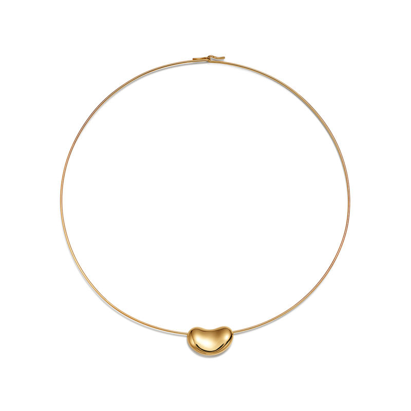 Tiffany & Co. Elsa Peretti® Collar Bean design Wire en oro amarillo 20 mm Precio de fábrica