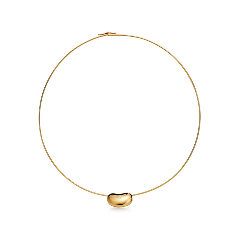 Tiffany & Co. Elsa Peretti® Collar Bean design Wire en oro amarillo 20 mm Precio de fábrica