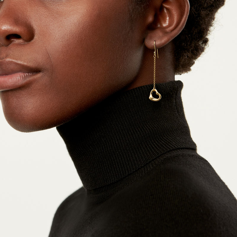 Tiffany & Co. Elsa Peretti® Pendientes Open Heart de oro amarillo Solo hoy
