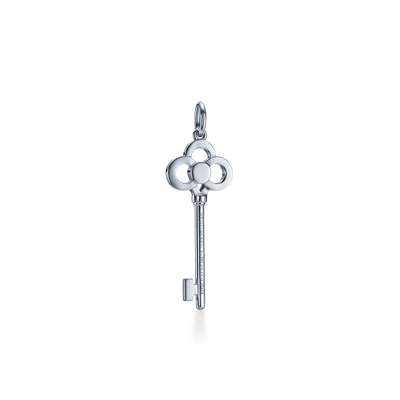 Tiffany & Co. Tiffany Keys Llave de corona en oro blanco con diamantes 3 8 cm Precios de Black Friday