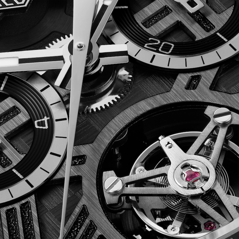 TAG Heuer TAG Heuer Carrera Chronograph Tourbillon Extreme Sport Automático 44 mm Titanio con revestimiento DLC CBU5080.FT6272 Tienda