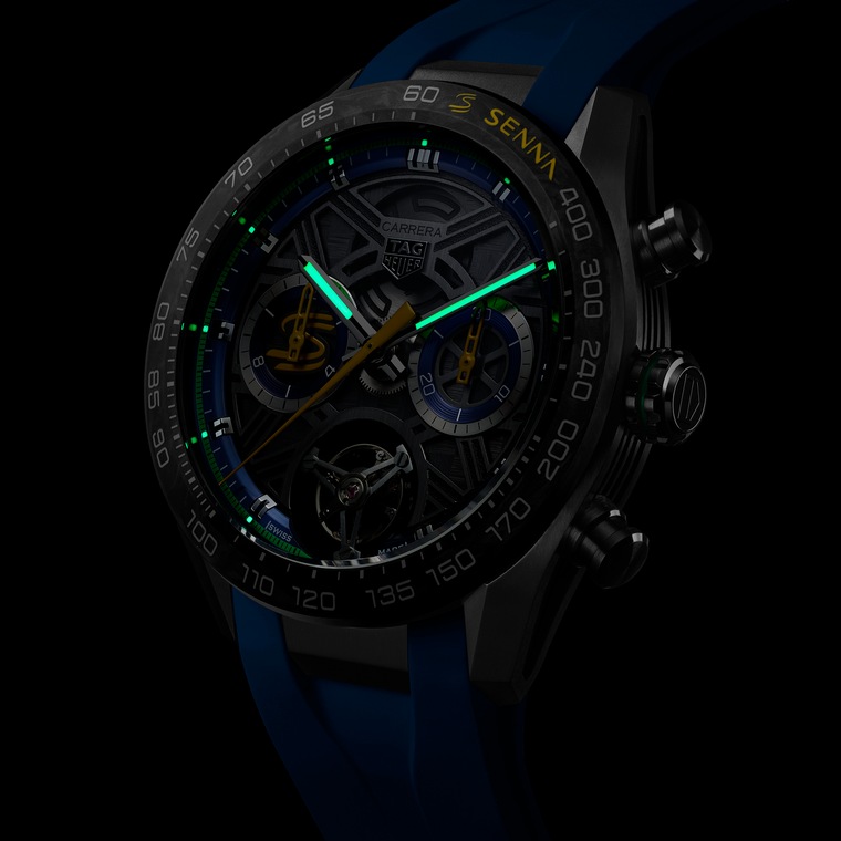 TAG Heuer TAG Heuer Carrera Chronograph Tourbillon Extreme Sport x Senna Automático 44 mm Titanio CBU5081.FT6274 Rebajas online