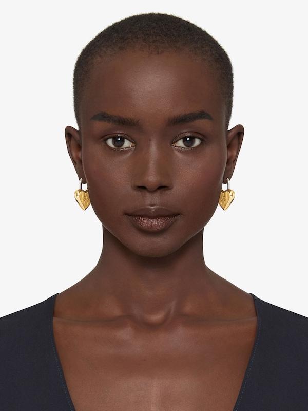 Givenchy Heart Lock earrings in metal Envío internacional gratuito