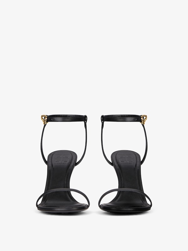 Givenchy G Cube heeled sandals in leather Última moda