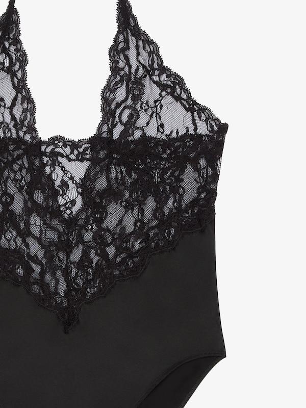 Givenchy Bodysuit in chandelier lace and jersey Ofertas especiales