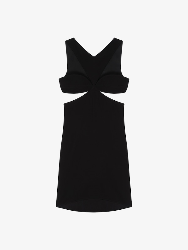 Givenchy Cut out dress in crepe satin with rhinestones detail 2025