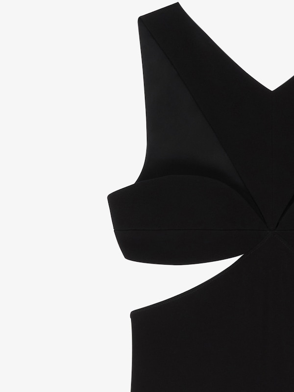 Givenchy Cut out dress in crepe satin with rhinestones detail 2025