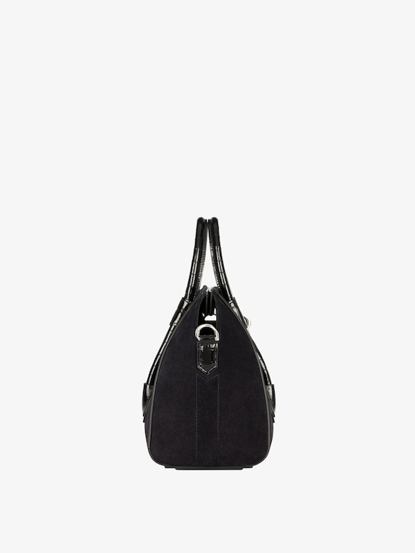 Givenchy Mini Antigona Lock bag in suede Gran oferta