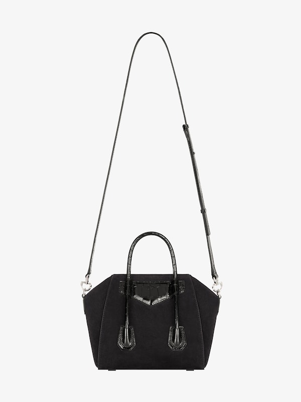 Givenchy Mini Antigona Lock bag in suede Gran oferta