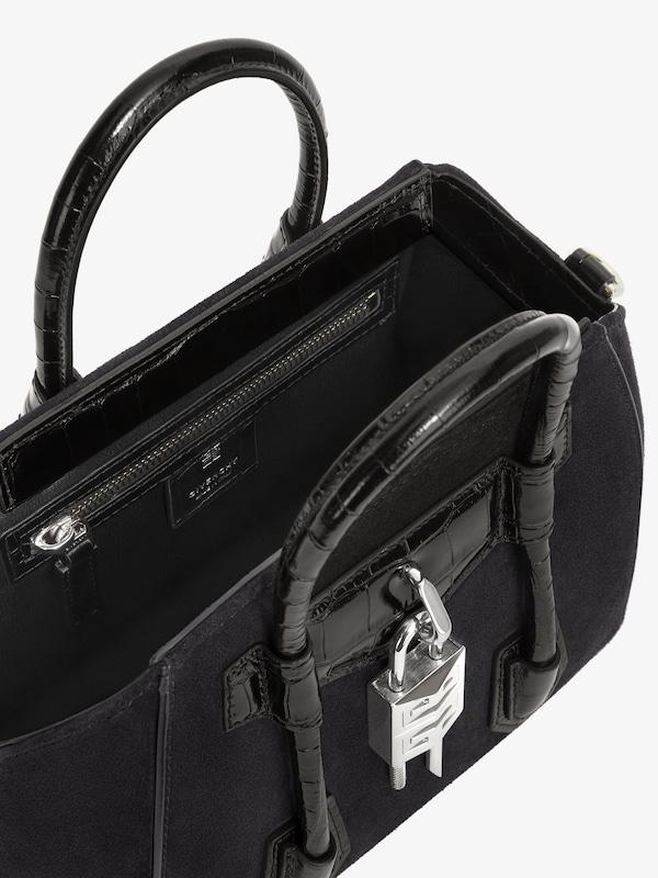 Givenchy Mini Antigona Lock bag in suede Gran oferta