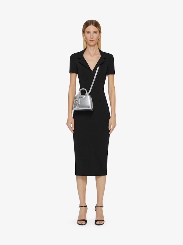 Givenchy Nano Antigona Cube bag in laminated leather with charm Tienda