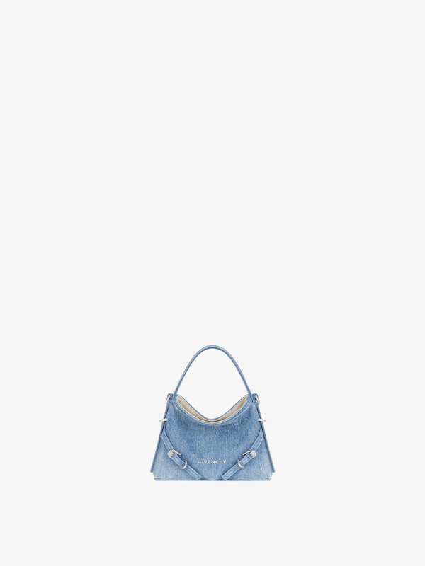 Givenchy Nano Voyou bag in washed denim Envío internacional gratuito