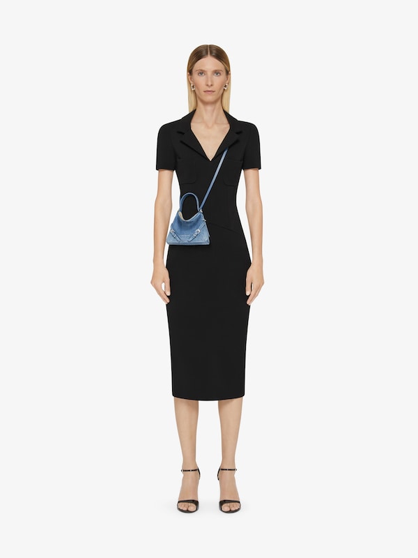 Givenchy Nano Voyou bag in washed denim Envío internacional gratuito