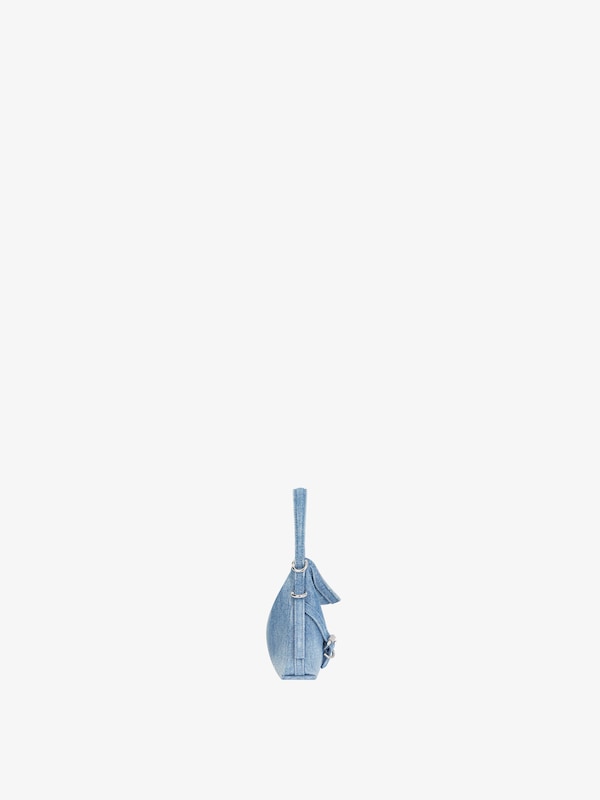 Givenchy Nano Voyou bag in washed denim Envío internacional gratuito