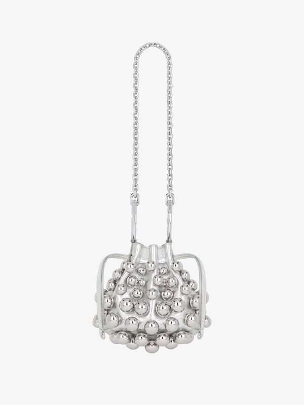 Givenchy Mini Pumpkin bag in leather with embroidered pearls