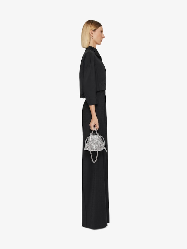 Givenchy Mini Pumpkin bag in leather with embroidered pearls En línea