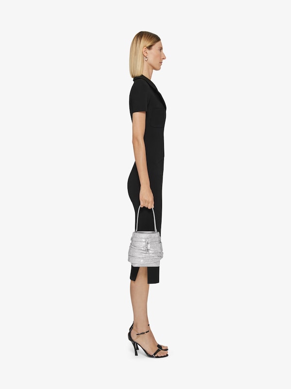 Givenchy Shark Lock bucket bag in satin with strass Tienda