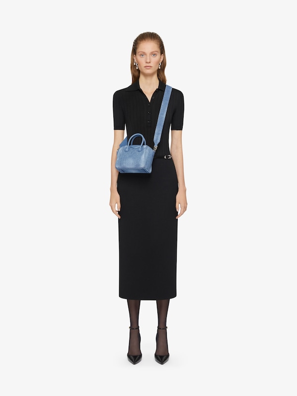 Givenchy Antigona Toy bag in washed denim Rebajas top