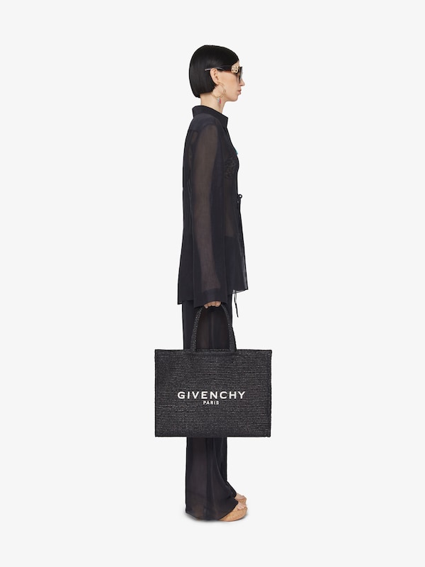 Givenchy Medium G-Tote bag in raffia Últimos 2 días