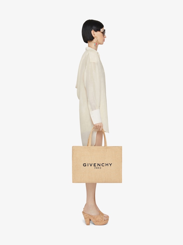 Givenchy Medium G-Tote bag in raffia Último día