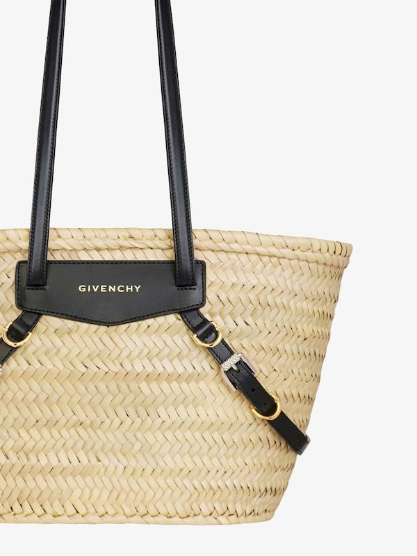 Givenchy Small Voyou basket bag in raffia Precio de fábrica